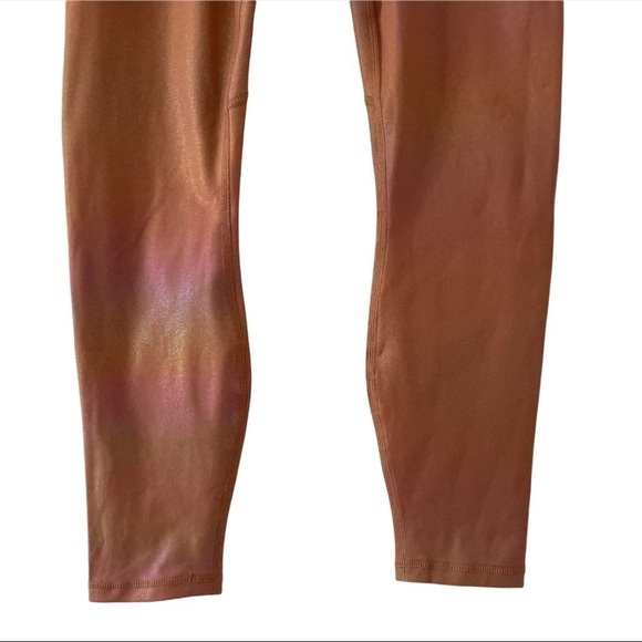 Fabletics High-Waisted Iridescent Mocha Luxe 7/8 Leggings XXS - Picture 8 of 11